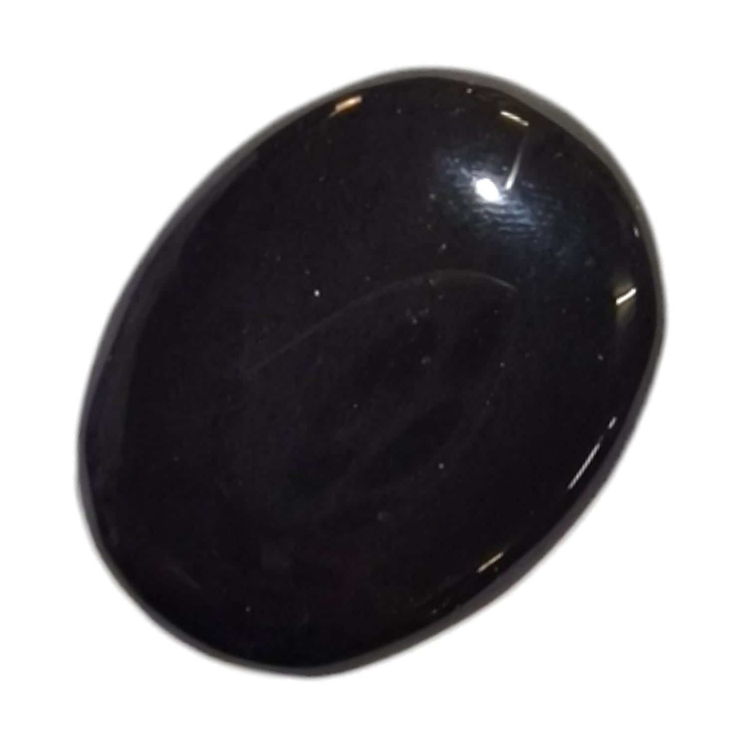 GeoFossils Black Tourmaline Medium Oval – a deep black crystal known for grounding, protection, and stability. Ideal for shielding against negativity and enhancing inner strength.