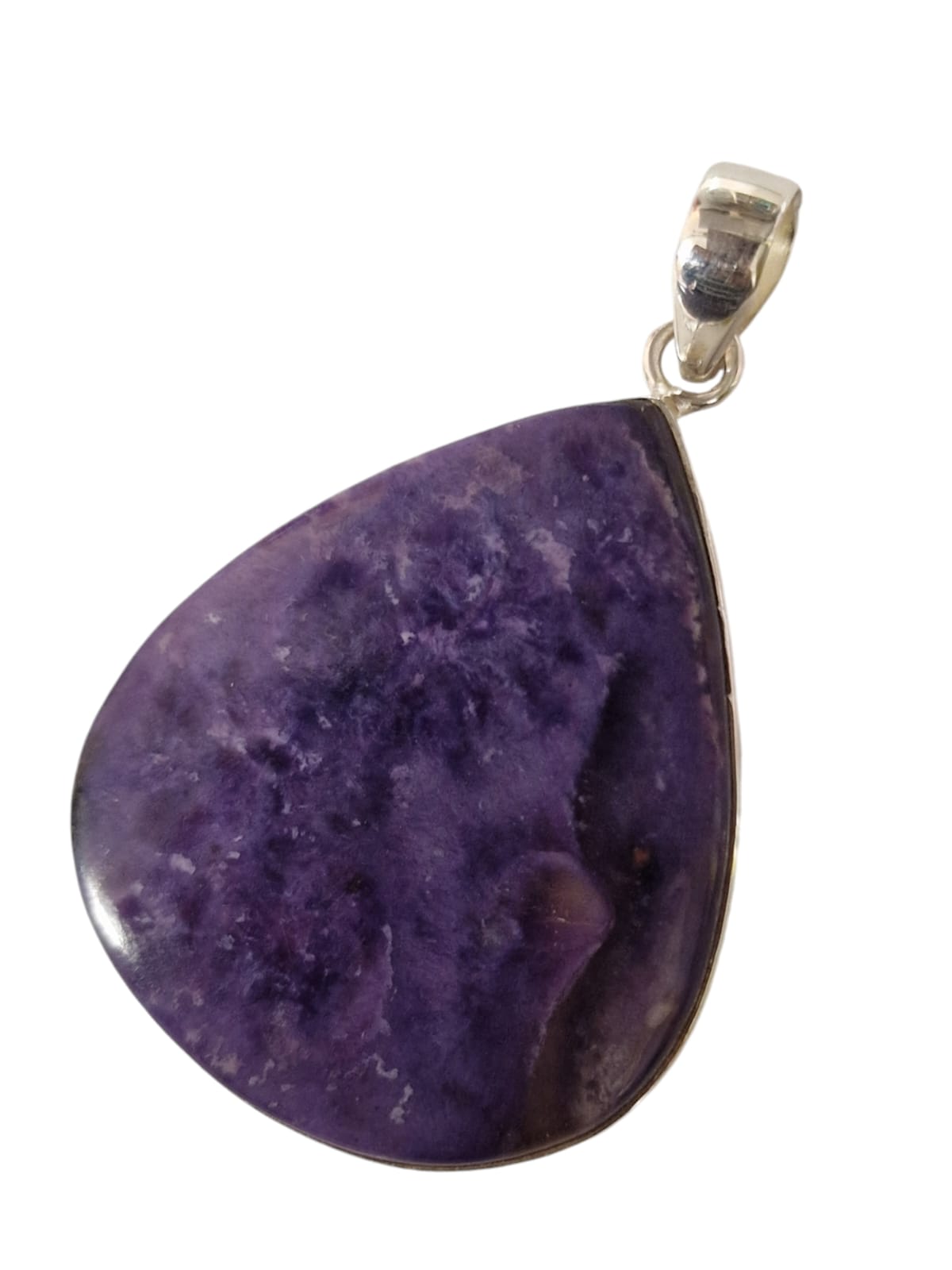 Charoite Sterling Silver Pendant – Embrace Transformation and Inner Strength