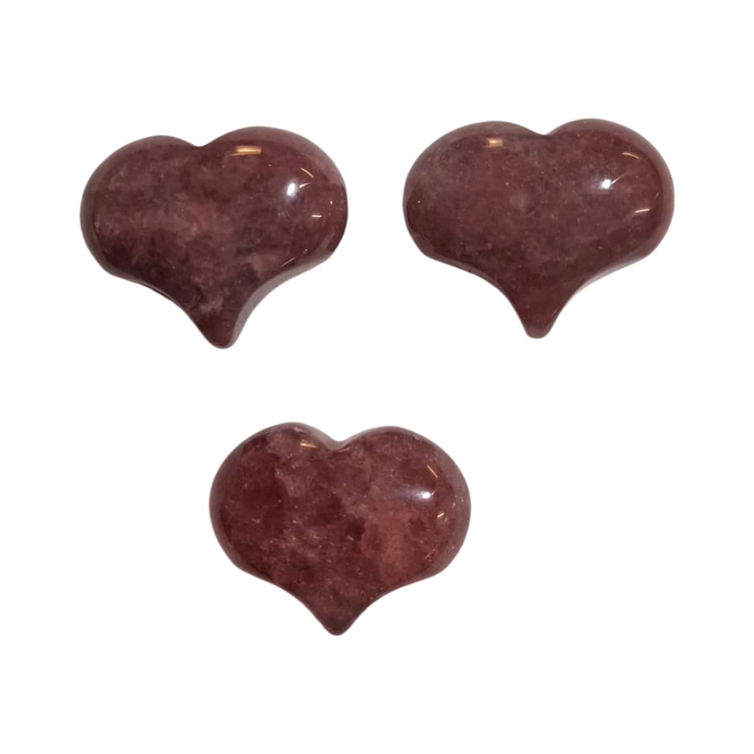 A small, polished puff heart crafted by GeoFossils from red aventurine, showcasing warm, reddish-orange tones with a subtle, natural sparkle. The heart has a smooth, rounded shape that highlights the stone’s gentle shimmer and earthy colour. The vibrant, energising look of the red aventurine heart evokes feelings of vitality, creativity, and motivation.