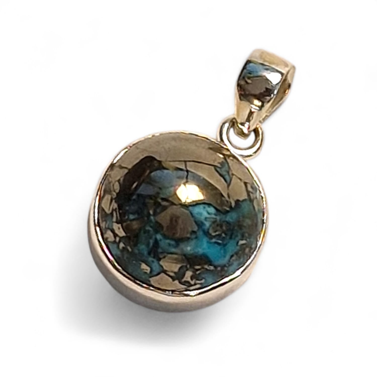 Persian Turquoise Sterling Silver Pendant – The Stone of Wisdom and Serenity