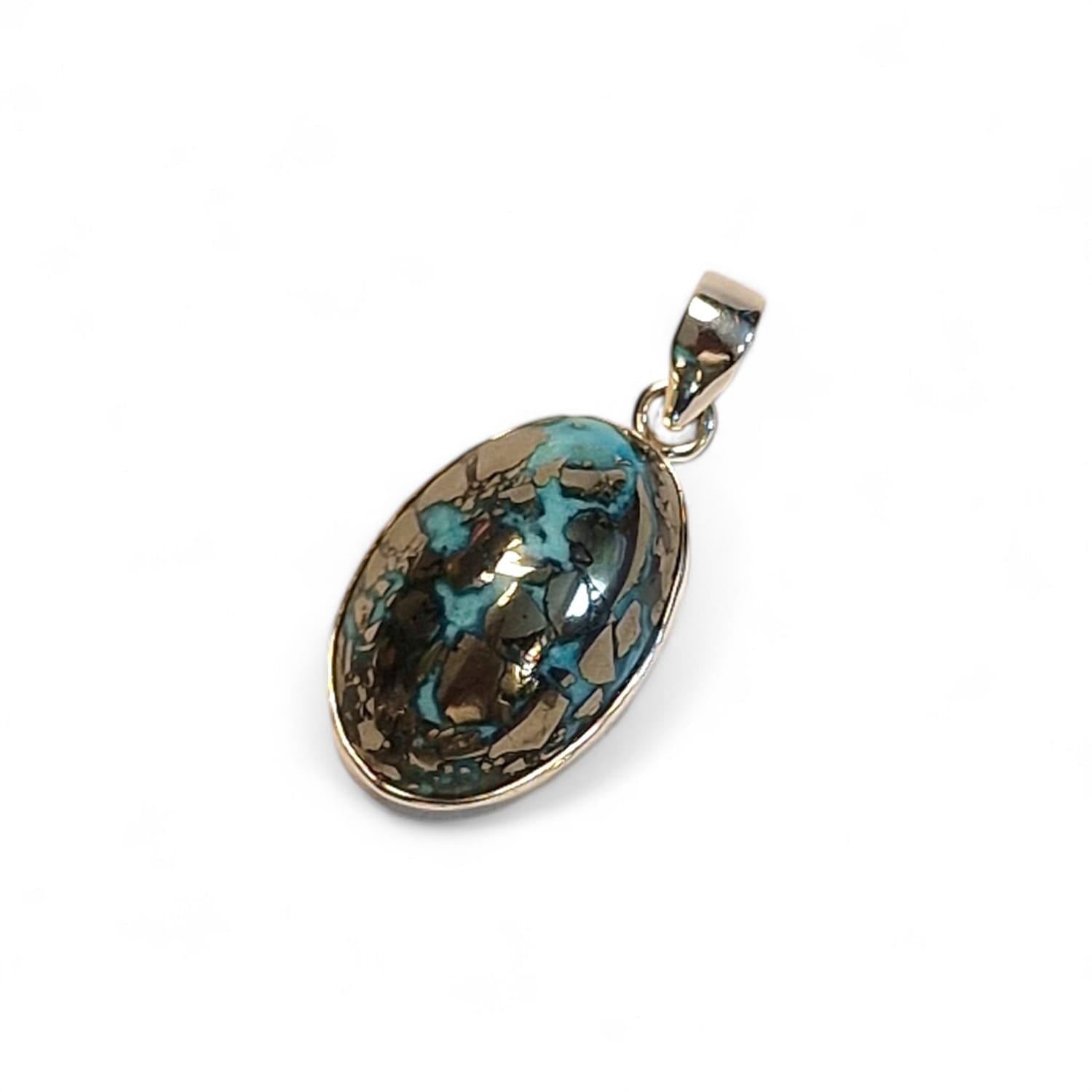 Persian Turquoise Sterling Silver Pendant – The Stone of Wisdom and Serenity