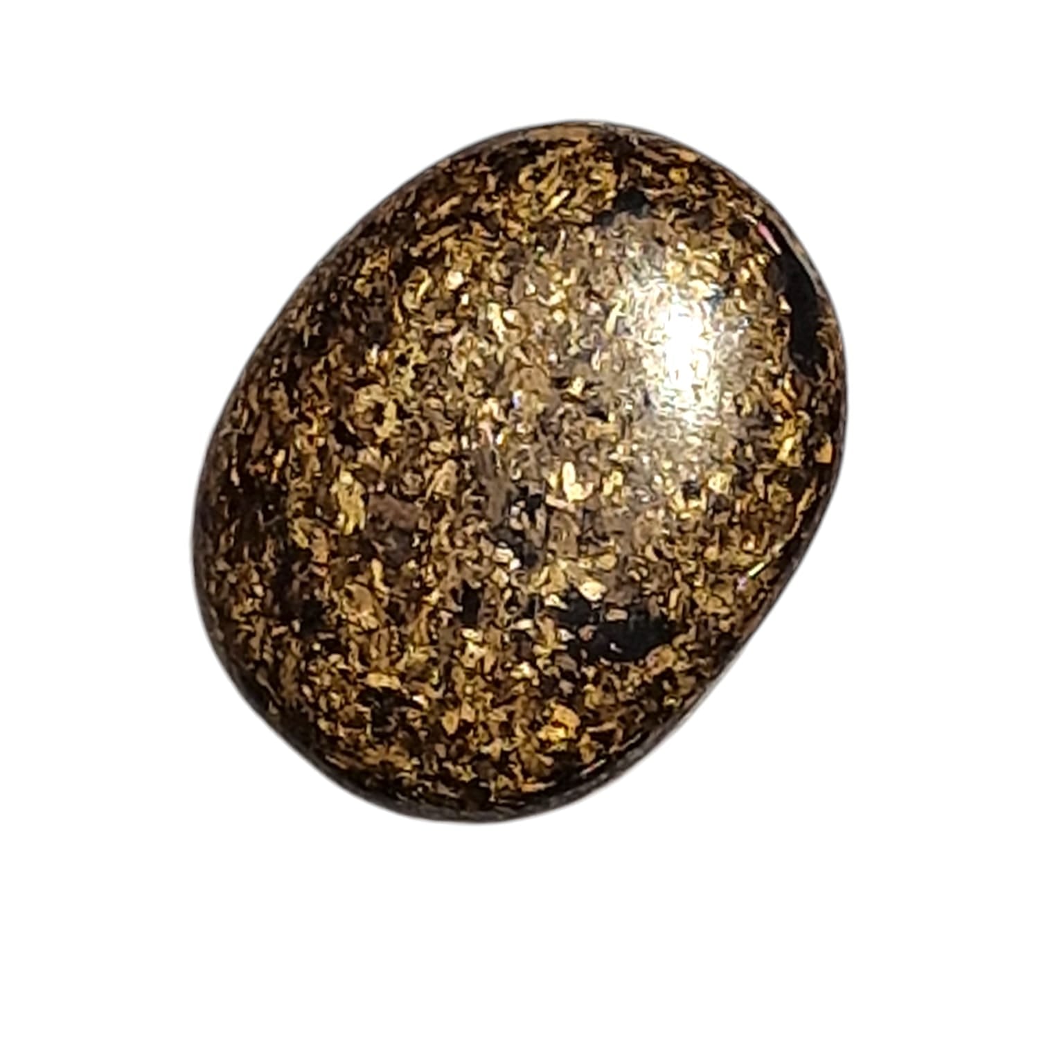 Bronzite Medium Oval – a smooth, warm bronzy crystal known for grounding energy, boosting confidence, and deflecting negative vibes. Ideal for stability, protection, and inner strength.