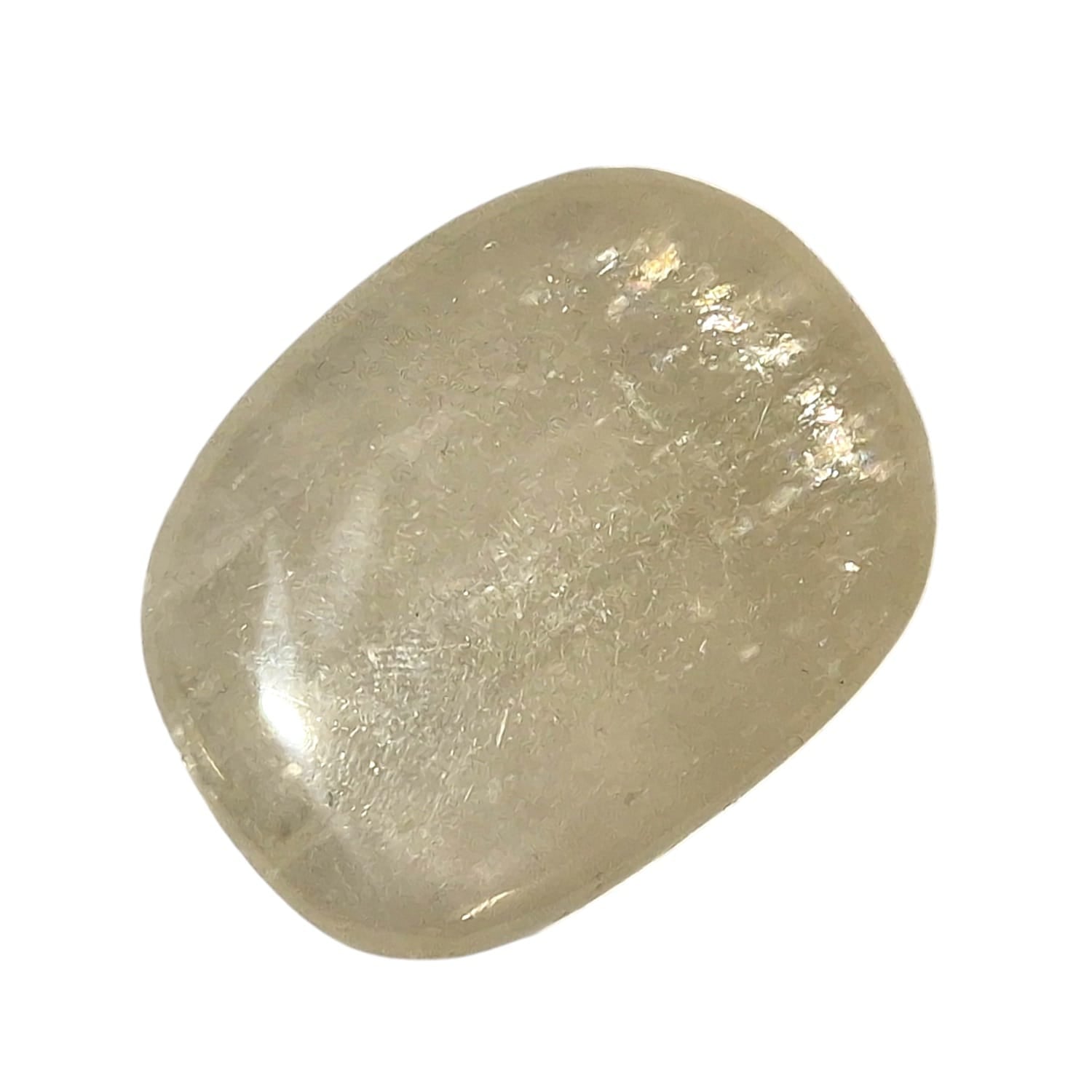 Champagne Calcite Medium Oval – a smooth, warm golden crystal known for enhancing confidence, joy, and motivation. Ideal for uplifting the spirit and promoting a positive mindset.