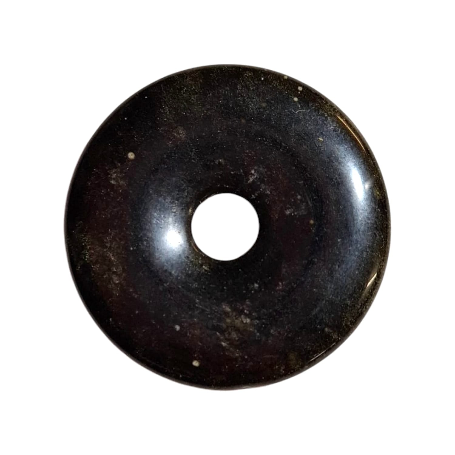 Green Tourmaline Munay Ki Pi Donut by GeoFossils – smooth, rich green stone with a vibrant sheen, perfect for heart healing, grounding, and connecting with the Heart Chakra in Andean spiritual practices.