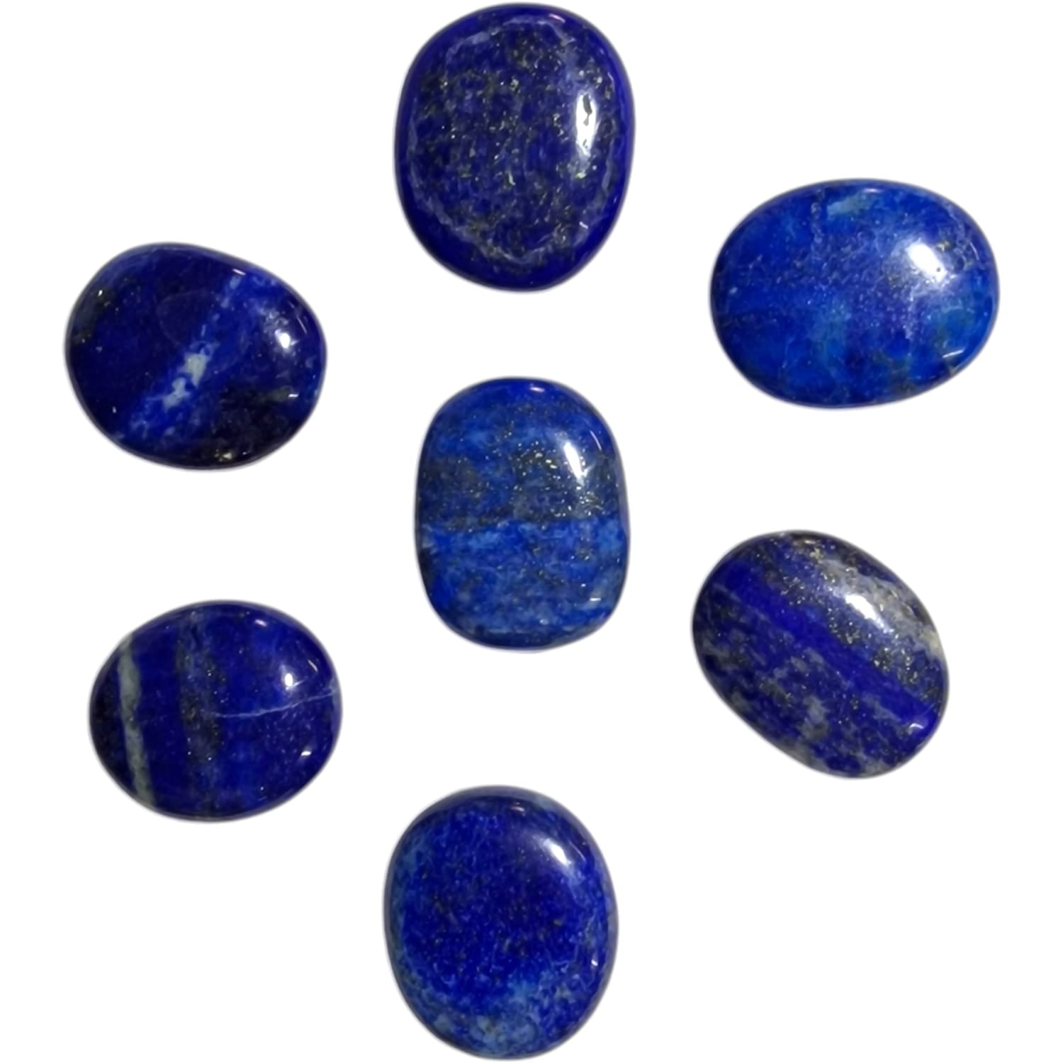 Lapis Lazuli Mini Oval – a deep blue crystal with golden pyrite, known for promoting truth, communication, and spiritual insight. Ideal for boosting self-expression and mental clarity.