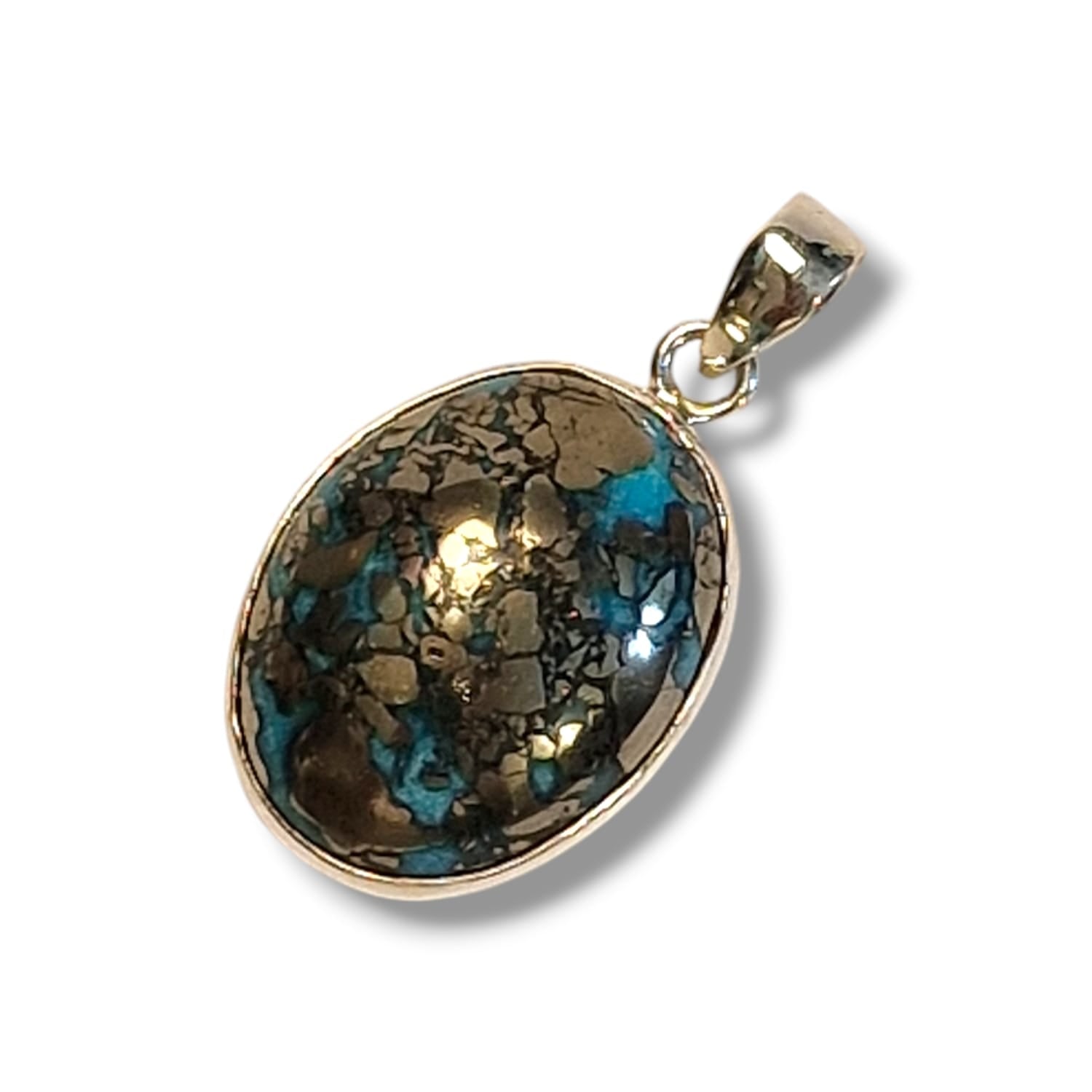 Persian Turquoise Sterling Silver Pendant – The Stone of Wisdom and Serenity