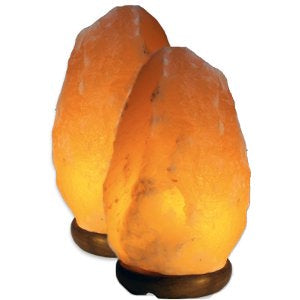 Natural Therapeutic 2 x Himalayan Crystal salt Lamps comes with all fittings 4-6 Kilogram